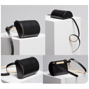 Building Block Leather Waist Bag